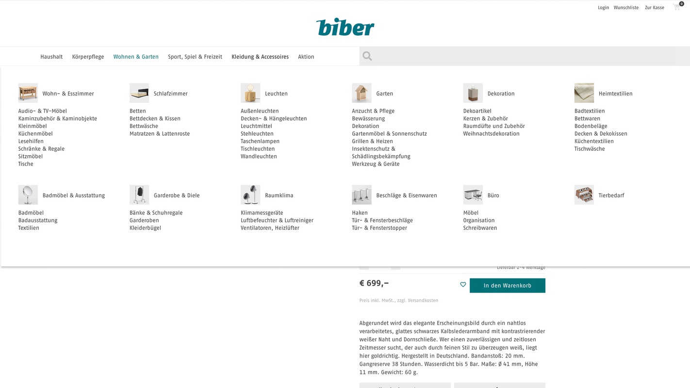 Biber Umweltprodukte Versand - Kurt Dornig Grafikdesign